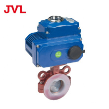 JL Exquisite craftsmanship fluorine lined electrical butterfly valve